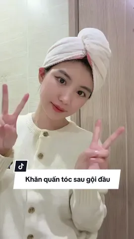 Cứ quấn em này là mình thoải mái tắm rửa Skincare mà không lo ướt tóc  #hoaihayho #hoaihayhoreview #khanquantoc #khanquantocnhanhkho #muquantoc 