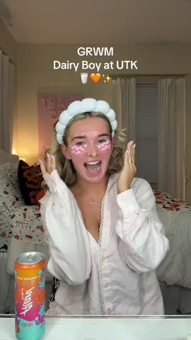 GRWM to go to the @Dairy Boy pop up at the university of tennessee ✨🧡🥛 thank you @braxton + @paige lorenze for including me in this special, sparkly day. i feel like the luckiest girl on earth.🤍 @Alani Nutrition @Alani Nu Ambassadors @Too Faced @rhode skin @TOPICALS @ONE SIZE BEAUTY @Charlotte Tilbury #alaniambassador #dairyboy #grwm #collegelife #dreambig 