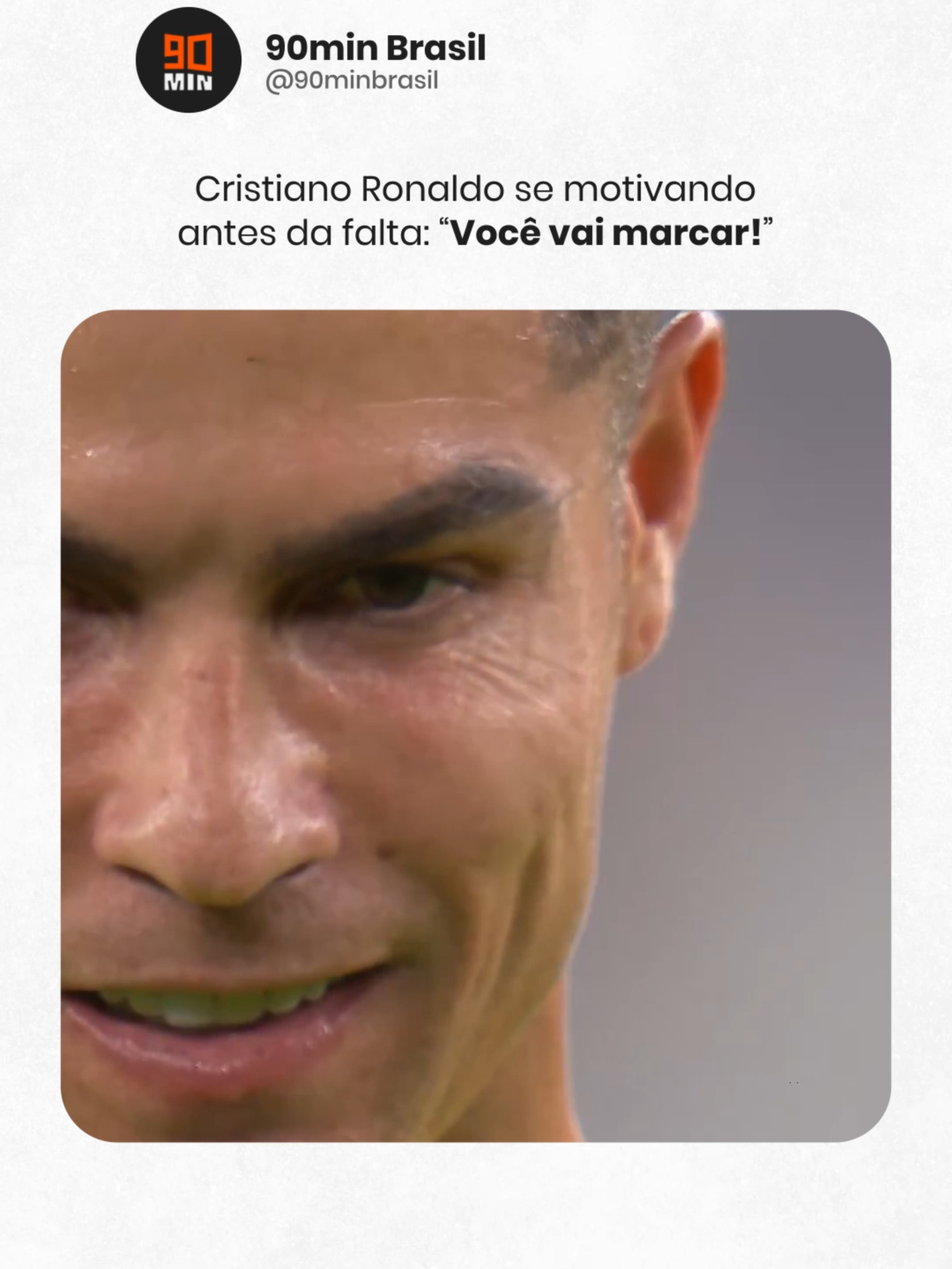 A maior motivação dele é ele mesmo, né?! 😅🔥 #futebol #futebolvideos #videosfutebol #futebolmemes #memesfutebol #futebolzoeiro #cristianoronaldo #CR7 #alnassr #saudiproleague #saudileague #copadorei #copasaudita