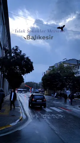 Yağmurun sesine karışmış bir şehir sessizliği… Balıkesir, ıslak sokaklar mevsiminde. 🎵 Bu Şehir – Abdullah Özdoğan Islak sokaklar mevsimindeyiz artık. Bu kalabalık şehire hüzün yağar bu zamanlar. Yalnızlık yağar caddelerine... Darmadağın saçlar, ıslanmış yüzler hep yere bakar. Kahveleri bile dert yüklenir, Çayları daha bir demli. Unutulan sevgililer hatırlanır, Veya sevgililer unutulmaya çalışılır... Bu mevsimde vitirinleri az sulu rakı gibidir bu şehrin, Her adımın yalnızlığa uzanır. Yinede hızlı atılır adımlar, Koşulur bu sokaklarda. Herkes kendi türküsünü söyler yüzünü buruşturarak, Herkes kendi hikayesini en acıklı sanır. Dün gece bir aşkı gömdüm derine, Dün gece sensiz öldüm... Gözlerimi kapattım uyumadan, Düşümde seni gördüm... #balıkesir #balikesirgezi #buşehir  #yağmur 