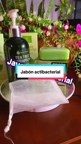 Jabón antifungal tea tree #jabonantibacterial #roycedermsoap #soapbop #teatree alivia la picazón los granitos en la piel y toda clase de de alergia en la piel 