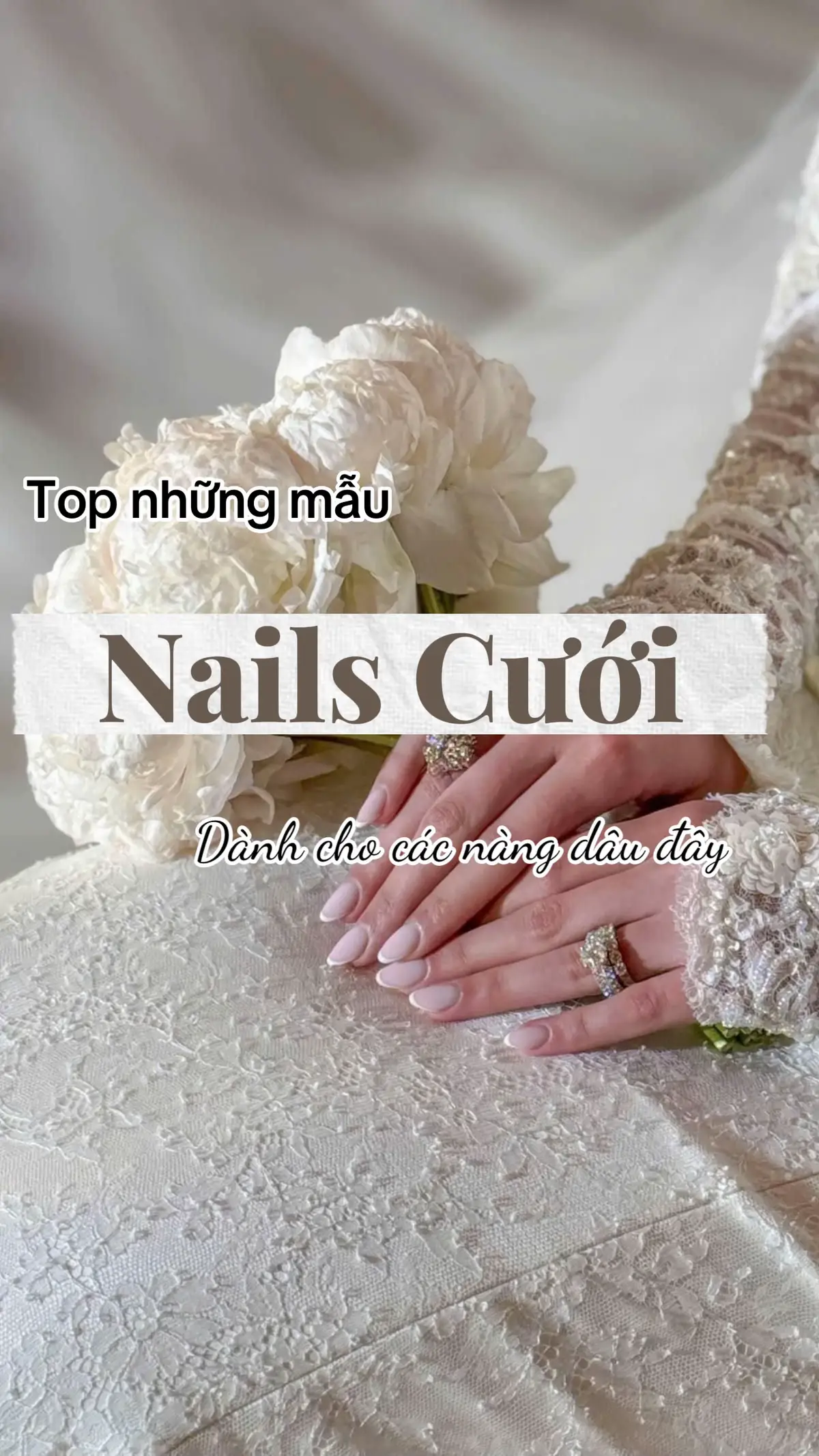 Lưu lại ngay để ngày trọng đại có bộ móng xinh lung linh không cần nghĩ nhé ❤️ #nailcodau #naildep #nailmatmeo #nailtrangguong #wedding 