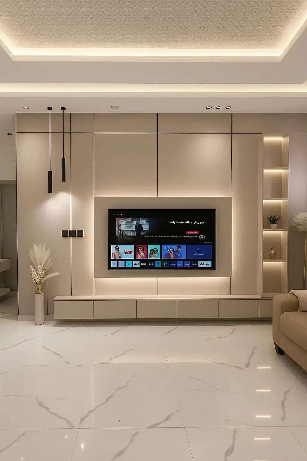 0595729025 الطائف ☎️ #تصميم_و_ديكور #ديكور #شاشه #tv #اكسبلورexplore 