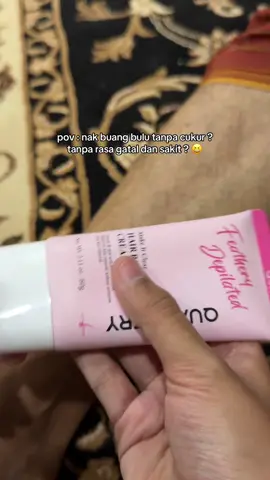 no more pencukurrrrrr ❌ sapu yang ni terus hilangg 😆 #quarxery #quarxeryhairremovalcream #removalcream 