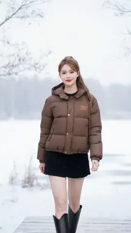 Áo Khoác Phao Tang X Vải Tráng