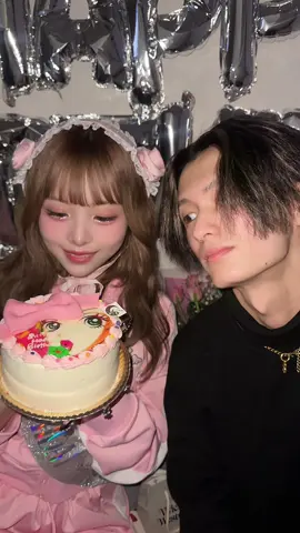 18歳なりました🍓🎀 あいさらしく18さいもがんばりまちゅ(⸝⸝⸝ᵒ̴̶̷̥́ o ᵒ̴̶̷̥́⸝⸝⸝) やまとプレゼントもケーキも花束もありがとう🫶🏻@須藤大和 #07 #やまあい 