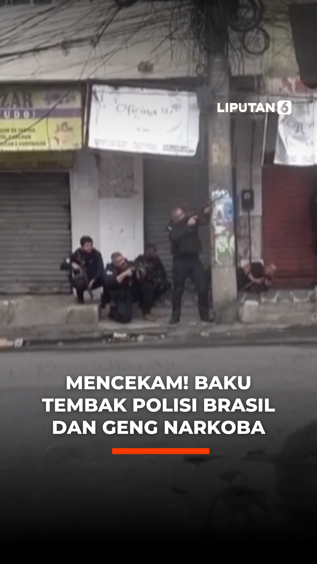 Terdapat sedikitnya 60 orang tewas dan 81 lainnya ditangkap dalam operasi besar-besaran yang melibatkan 2.500 polisi dan tentara Brasil. Operasi ini menargetkan geng narkoba red command yang merupakan salah satu sindikat narkoba paling berpengaruh di Rio de Janeiro #liputan6dotcom #intrnike #verticalvid #lip6an