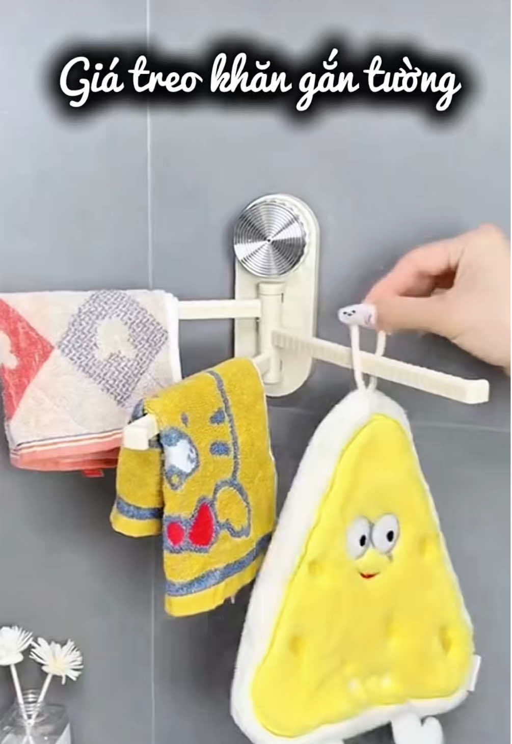 Giá treo khăn gắng tường tiện lợi #taphoacohuongvpp #giatreokhan #giatreogantuong #giatreogapgon #giaphoikhannhatam 