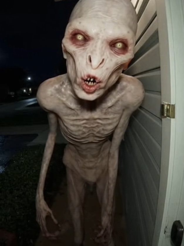 Caught this on my doorbell camera… 😱 #HorrorTok #CreepyVideo #DoorbellCam #ScaryMoments #paranormalactivity 