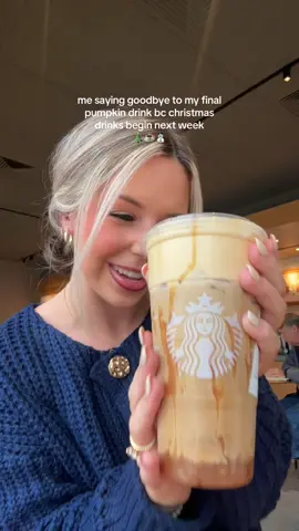 Can’t believe it’s already that time! ⛄️🎄☕️ I’m gonna miss her but hopefully will find a new drink that’s just as good 🤭 #christmas #holiday #starbucks #starbucksdrinks #christmastok 