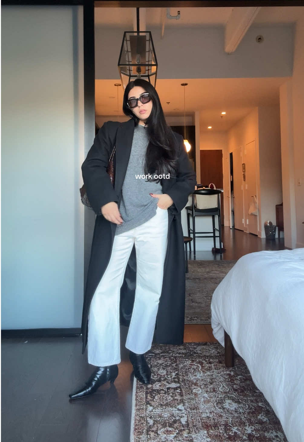 yesterday’s work outfit @EADEM @Mango @Levi’s @MELLER BRAND 