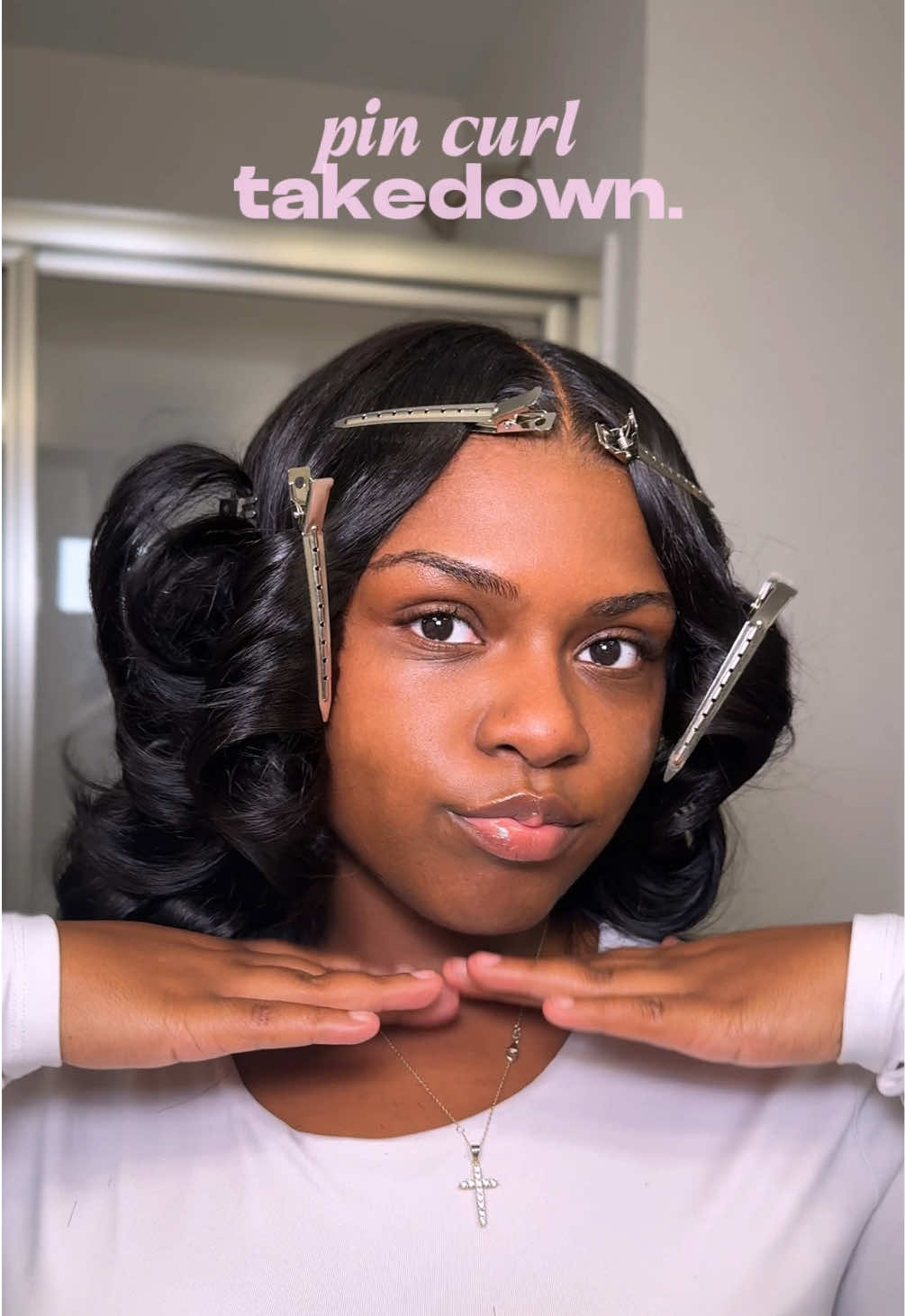 Hair from @Lebeaute hair @Lebeautehairstore  #Yebeautehair #yebeaute #TikTokShopBlackFriday #quickweave #pincurls 