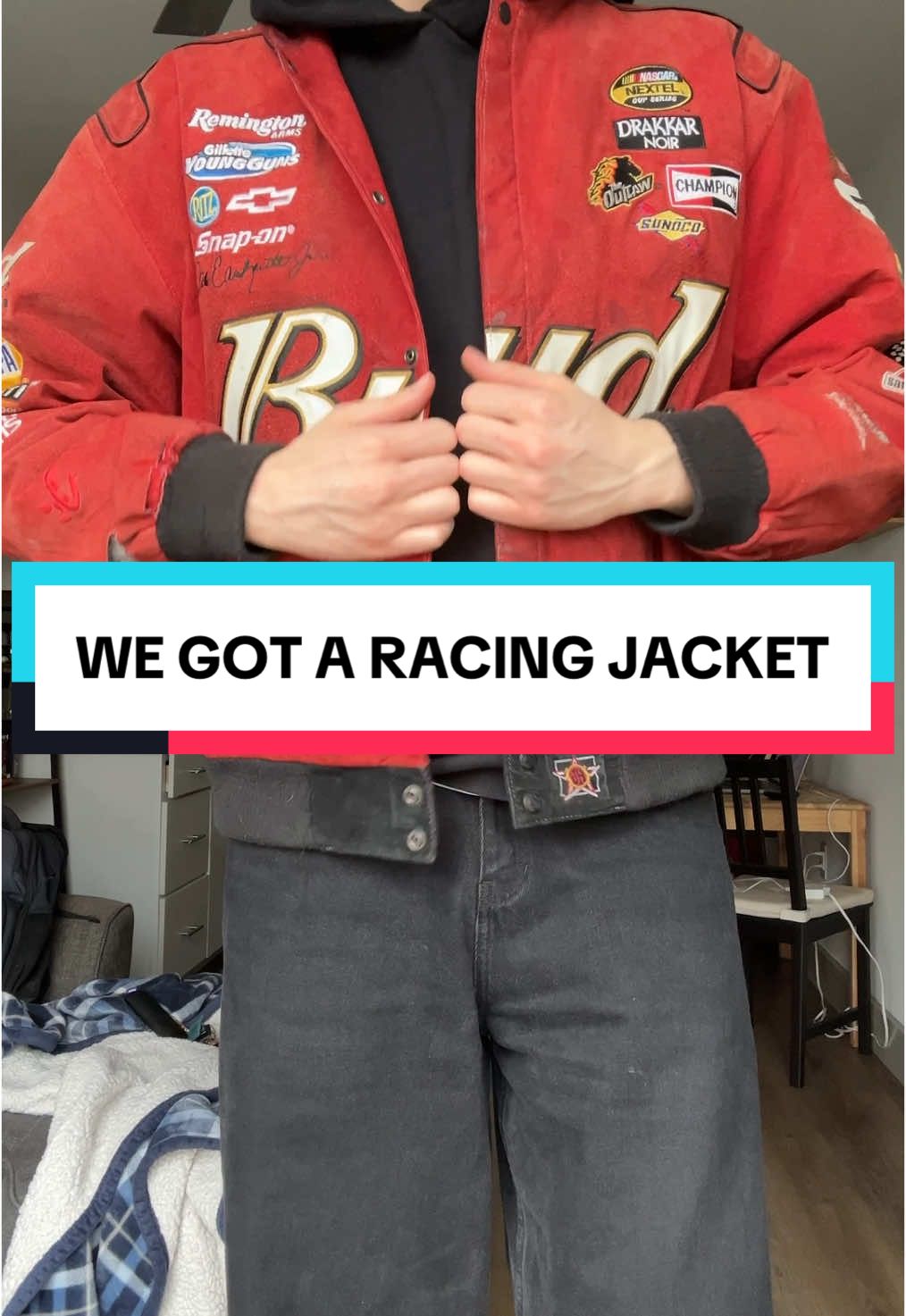 What an eBay find if you ask me…. #mensfashion #racingjacket #ebay #mensoutfit 