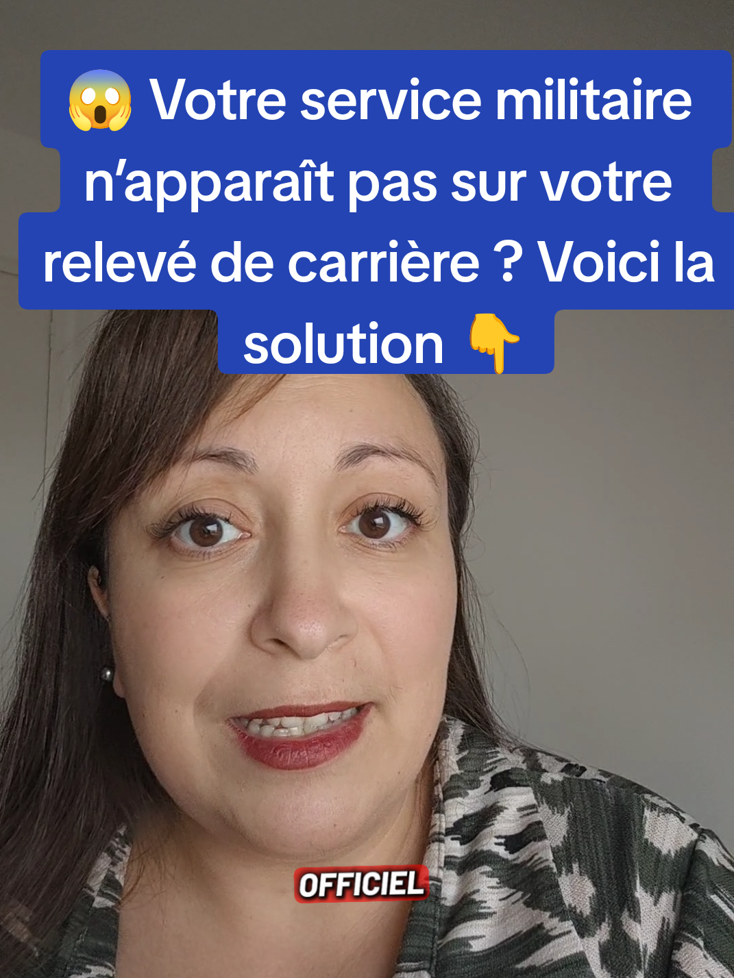 😱 Votre service militaire n’apparaît pas sur votre relevé de carrière ? Voici la solution 👇 Beaucoup découvrent trop tard que leur service militaire n’a jamais été pris en compte… 👉 Je vous explique comment le faire apparaître étape par étape ! #Retraite #ServiceMilitaire #CARSAT #ErreurRetraite #RelevéDeCarrière #CarrièreLongue #Trimestres #ExpertRetraite #HorizonRetraite #ComprendreSaRetraite