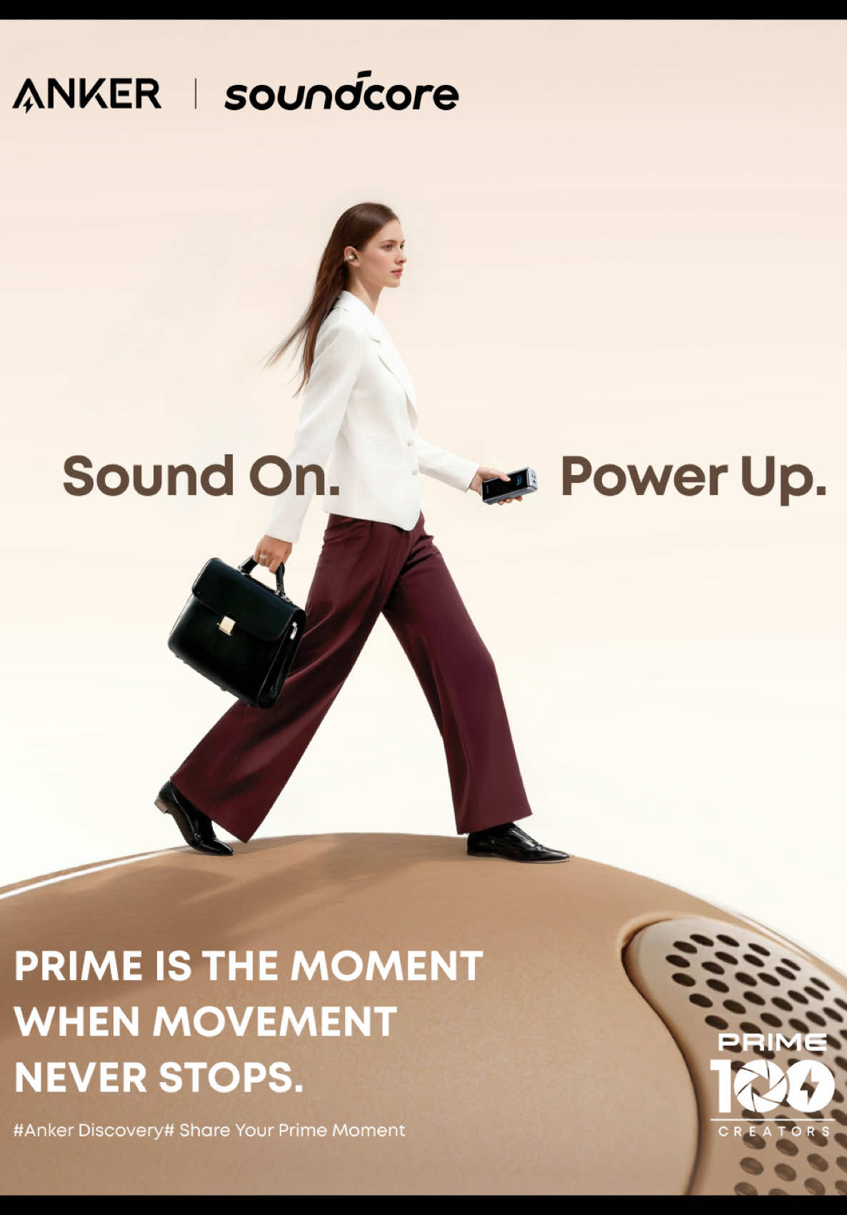Sound On, Power Up! Prime is the Moment When Movement Never Stops. 🎵   Search 'Anker Discovery' in the link in bio, submit your work or simply vote for others, and you’re guaranteed a exclusive prize!   [GIVEAWAY] 👍Like this post, ➕Follow the official accounts of @Ankerofficual and @soundcore by Anker , 💬 Reply in the comment section, what is your 