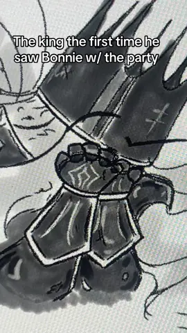 They have no chill with the king and rightfully so (this was for an ask on Tumblr 🫡) #fyp #sketch #indiegames #instarsandtime #art 