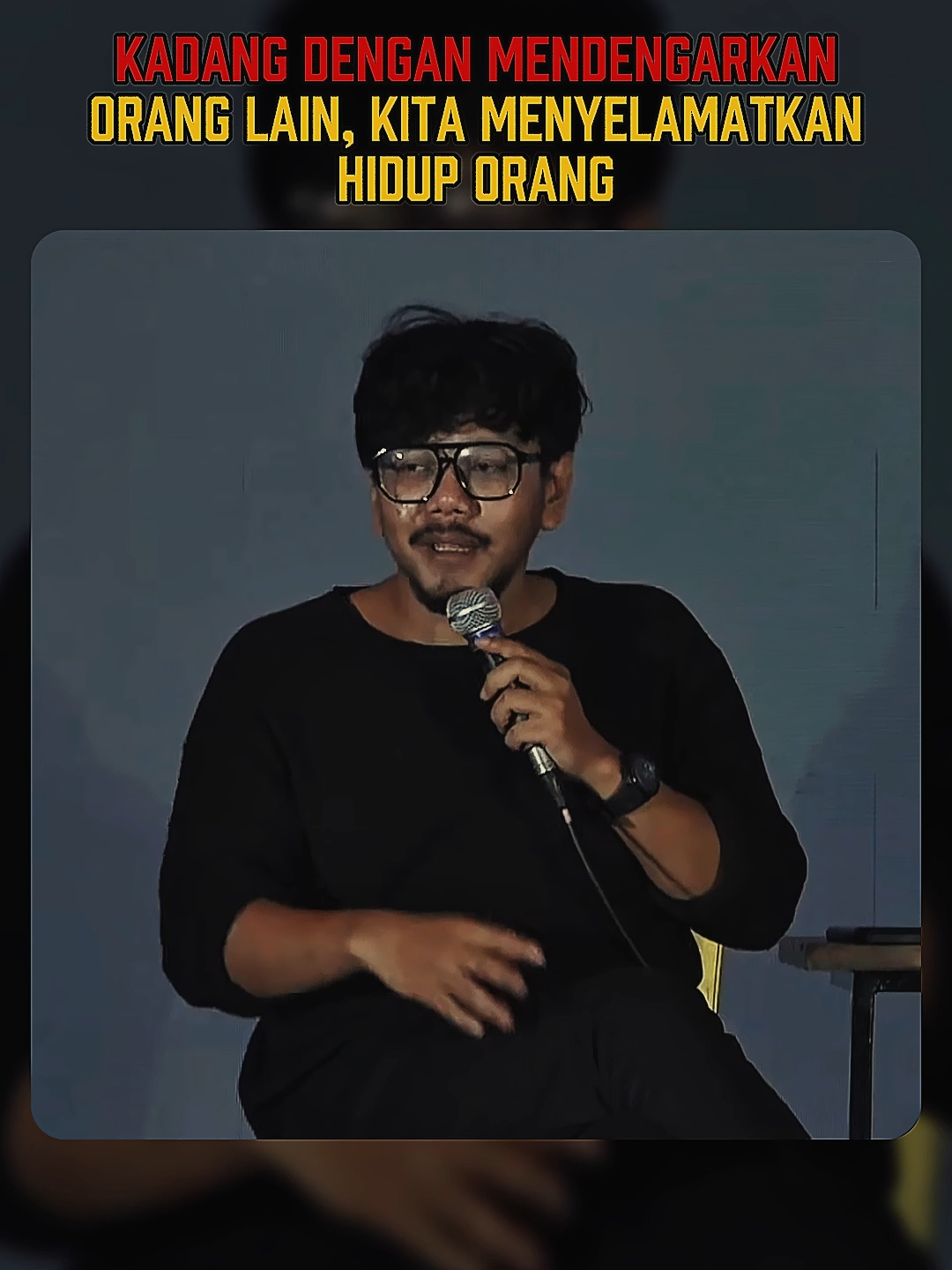 jadilah pendengar yang baik kawan. itu bisa menyelamatkan hidup orang lain. #ferryirwandi