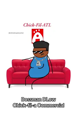 What Bossman DLow Likes about Chick-fil-a Chicken Sandwiches 😭 #chickfila #chickfilacommercial #bossmandlow #animated #cartoon 