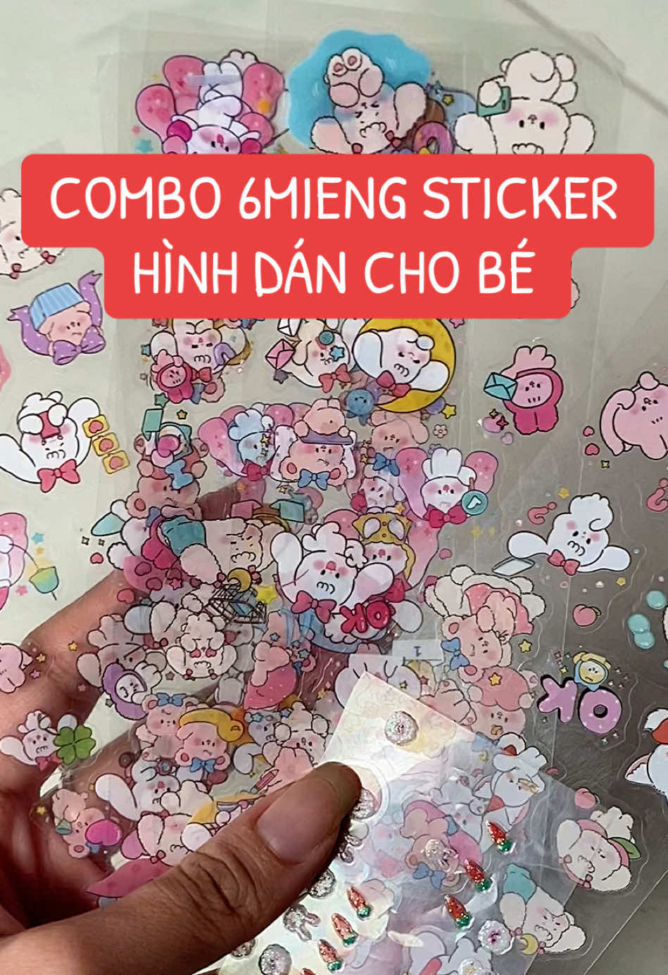 Combo 6 miếng hình dáng siêu đáng yêu cho cho bé 🥰 #sticker #hinhdanchobe #hinhdancute #xuhuongtiktok #miengdan 