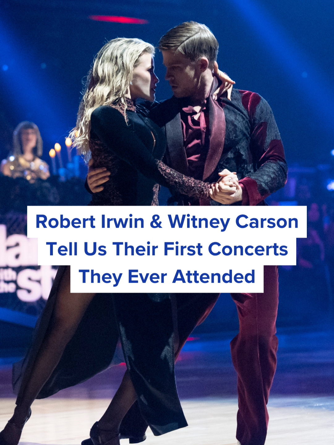 In honor of Rock & Roll Hall of Fame Night next week on #DWTS, we asked Robert and Witney about the first concerts they attended, and we are obsessed! We're all Swifties here 🫶 Robert and Witney earned their first 10s of the season last night, see their reaction at the link in our bio! #RobertIrwin #WitneyCarson #TaylorSwift