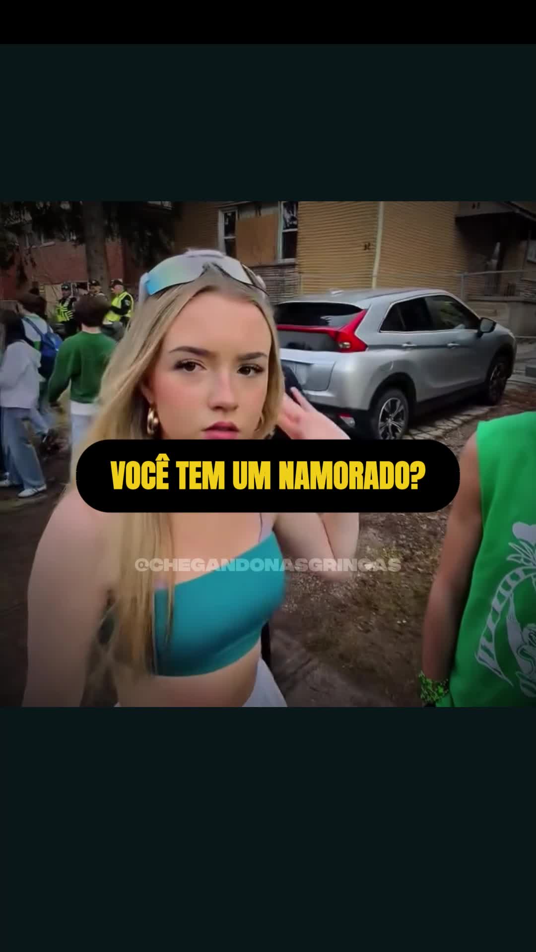 Não esperava essa... #gringa #aproximação #flerte