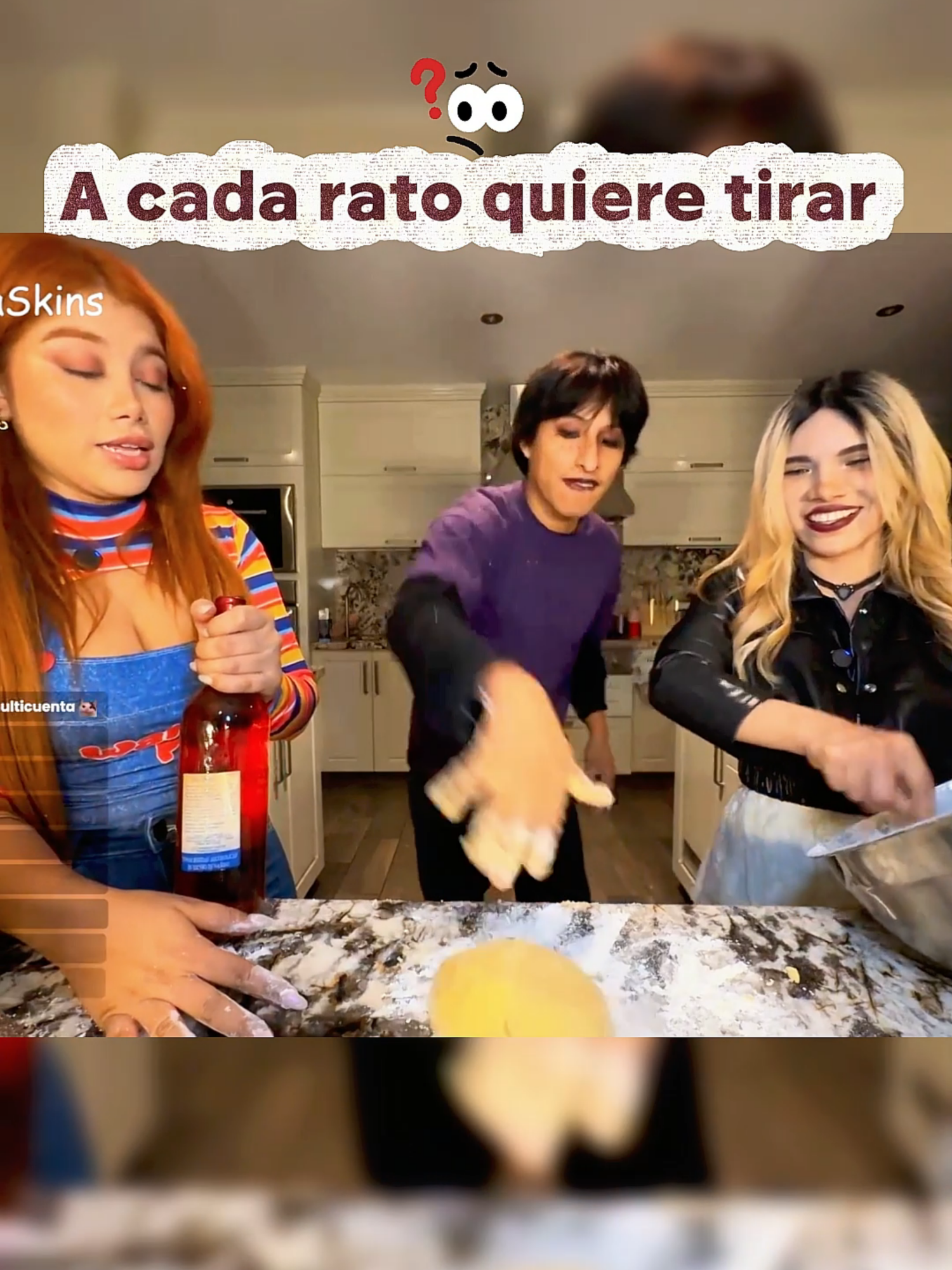 A cada rato quiere tirar #sandraskins #marinagold #caradecristian #paratii #kickperu