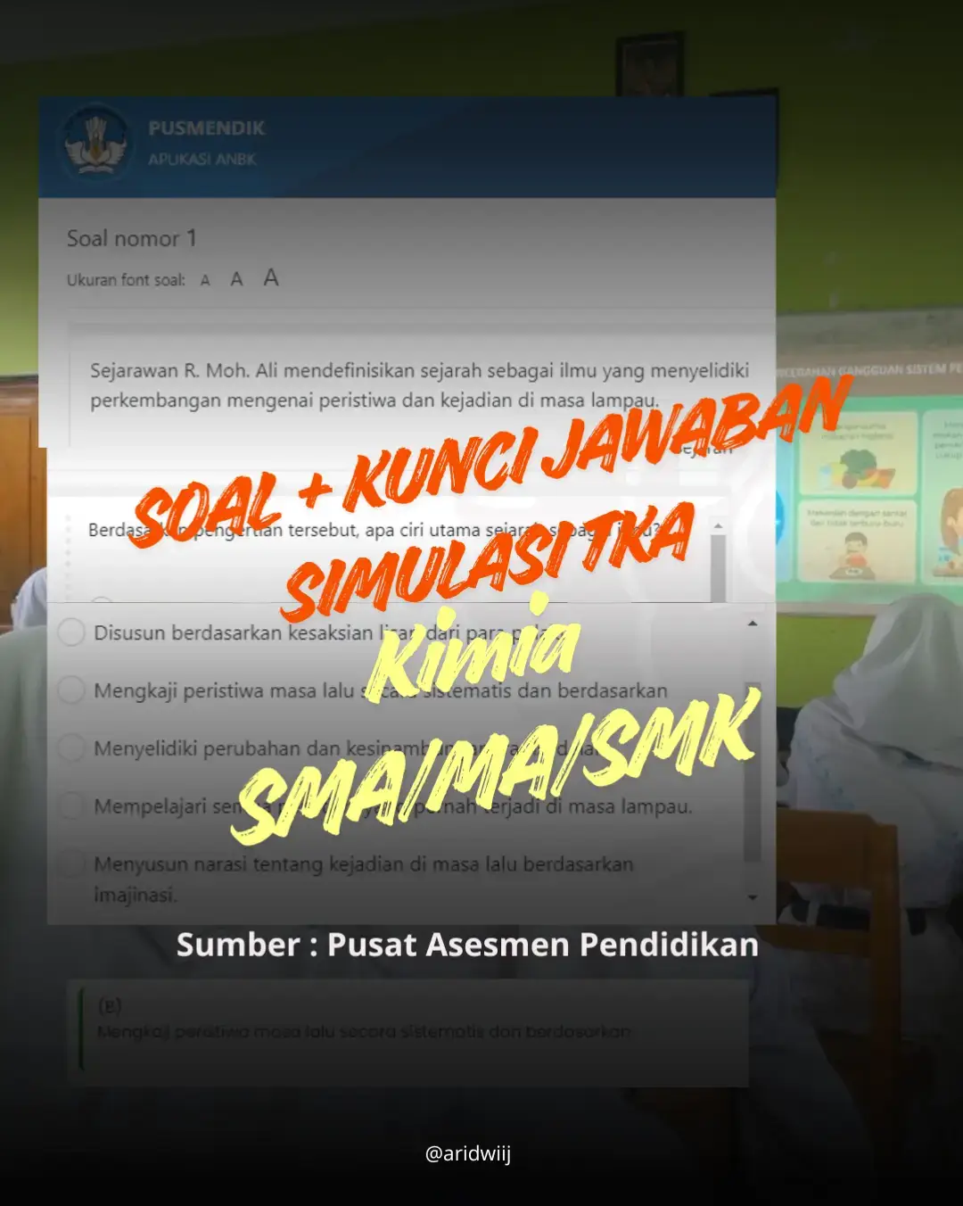 Soal simulasi TKA mapel Kimia untuk SMA/SMK/MA sederajat, lengkap dengan kunci jawaban resmi dari Pusat Asesmen Pendidikan, yok belajar #tka #simulasitka2025 #kimia #tkakimia #belajar 