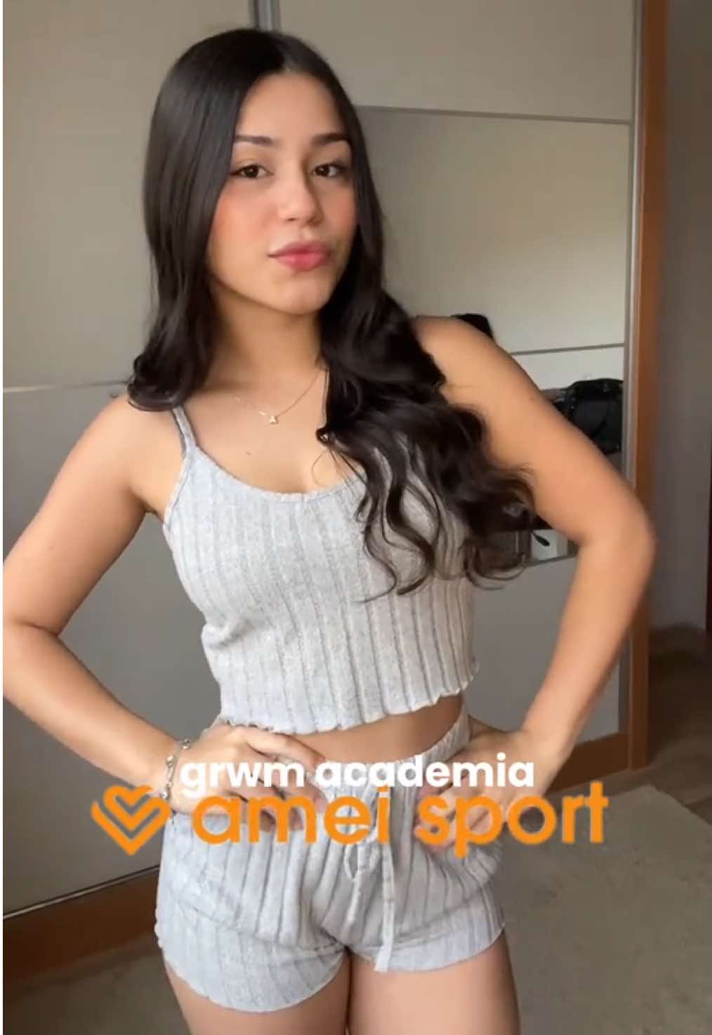 grwm para academia com o look maravilhoso da @amei.sport, 🏷️: ANAJU10 #gym #GymTok #fyp #foryou #academia 