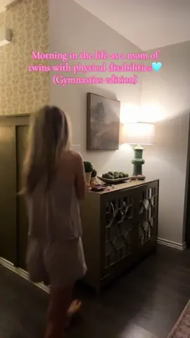 This was a make up gymnastics day so it was a little bit earlier lol💕💕 so proud of my girls #fyp #foryou #twinmom #twinsisters #spinalmuscularatrophy #OOTD #toddlermom 