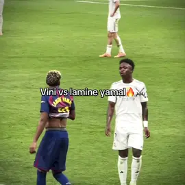 Vini vs lamine yamal.🔥☠️#viniciusjunior #lamineyamal #ElClasico #football #fyp 