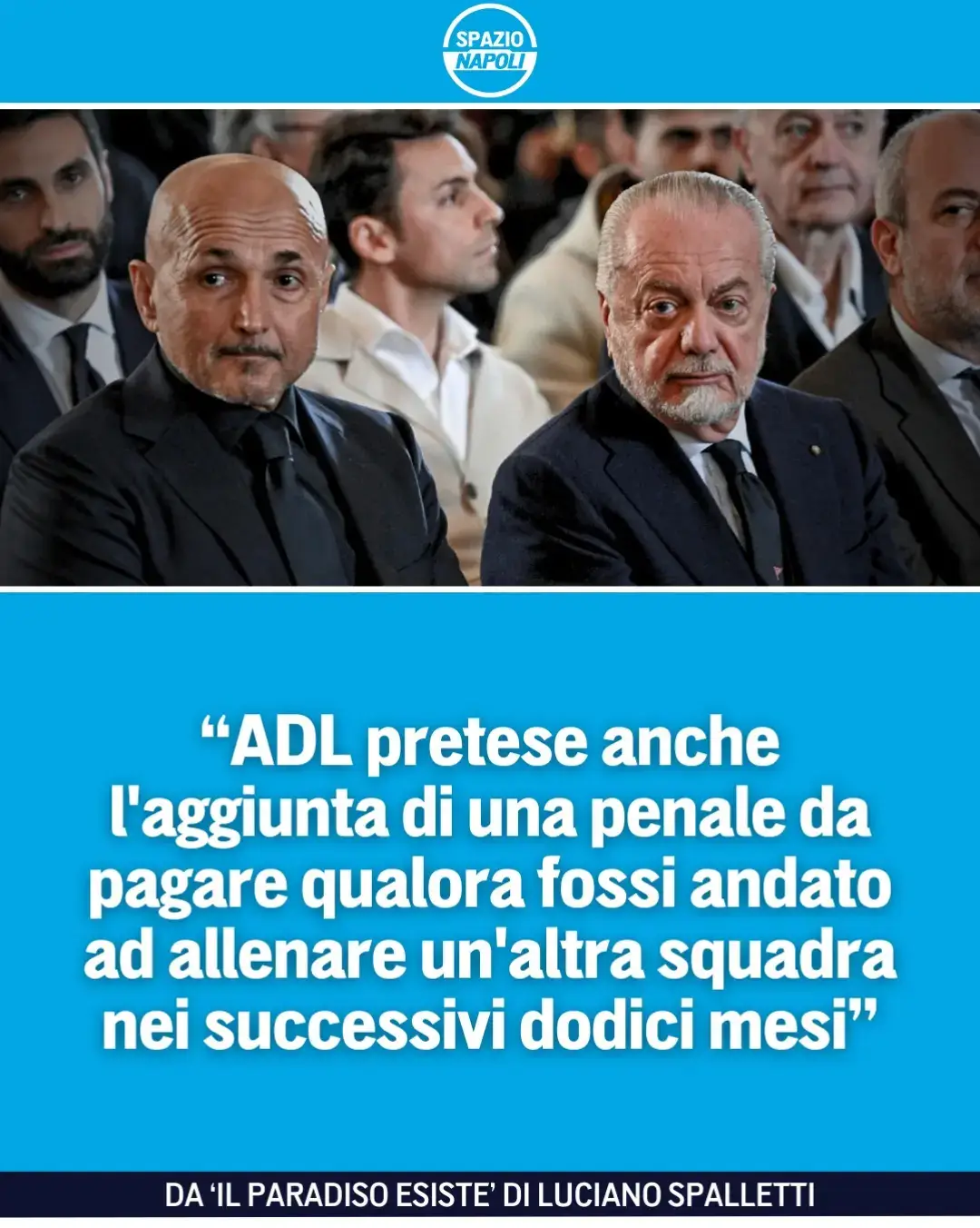 Scrive così Luciano Spalletti nel suo libro 'Il Paradiso Esiste' ✍🏻 Parole che si riferivano all'immediato futuro post Napoli, ma che oggi lasciano un sorriso amaro visto l'imminente annuncio del suo arrivo alla Juventus 😕 #Spalletti #DeLaurentiis #SSCNapoli #SpazioNapoli #TikTokCalcio 