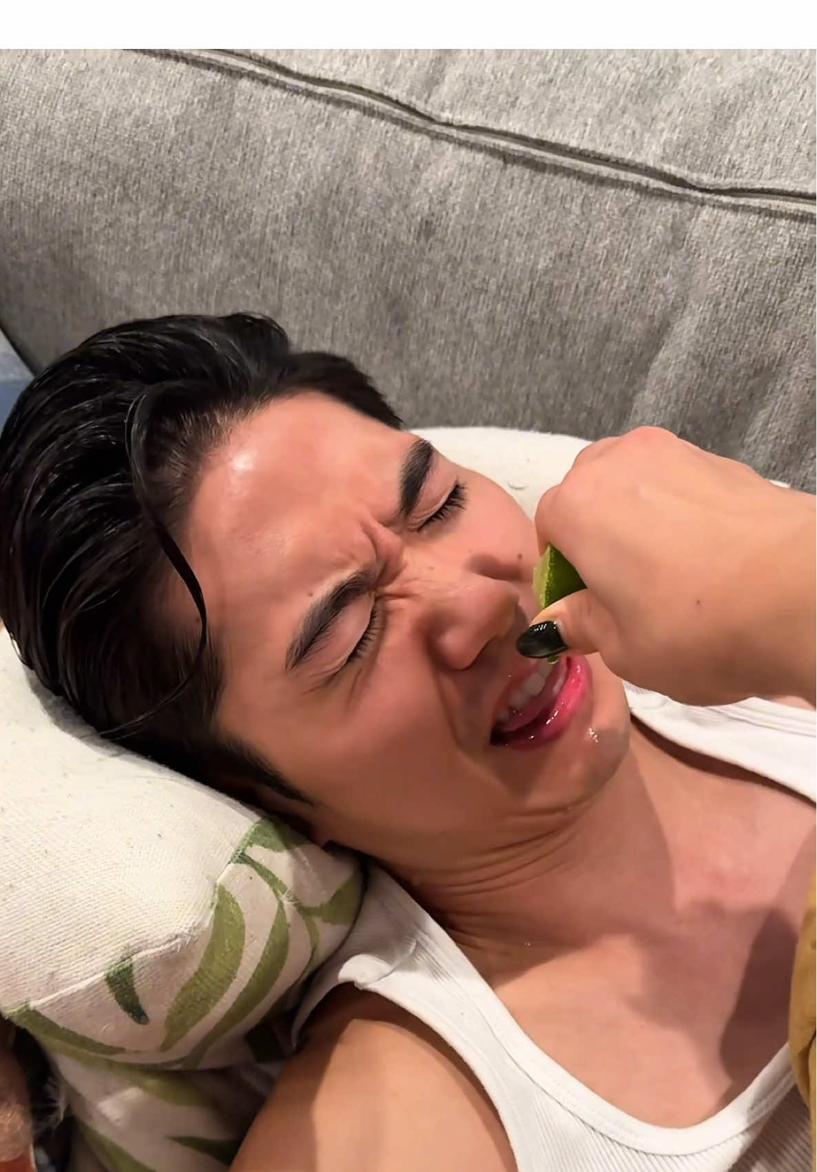 Doing the lime prank on my Vietnamese husband 🤪 #limeprank #husbandprank #wifeprank #prankvideo #couplesprank 