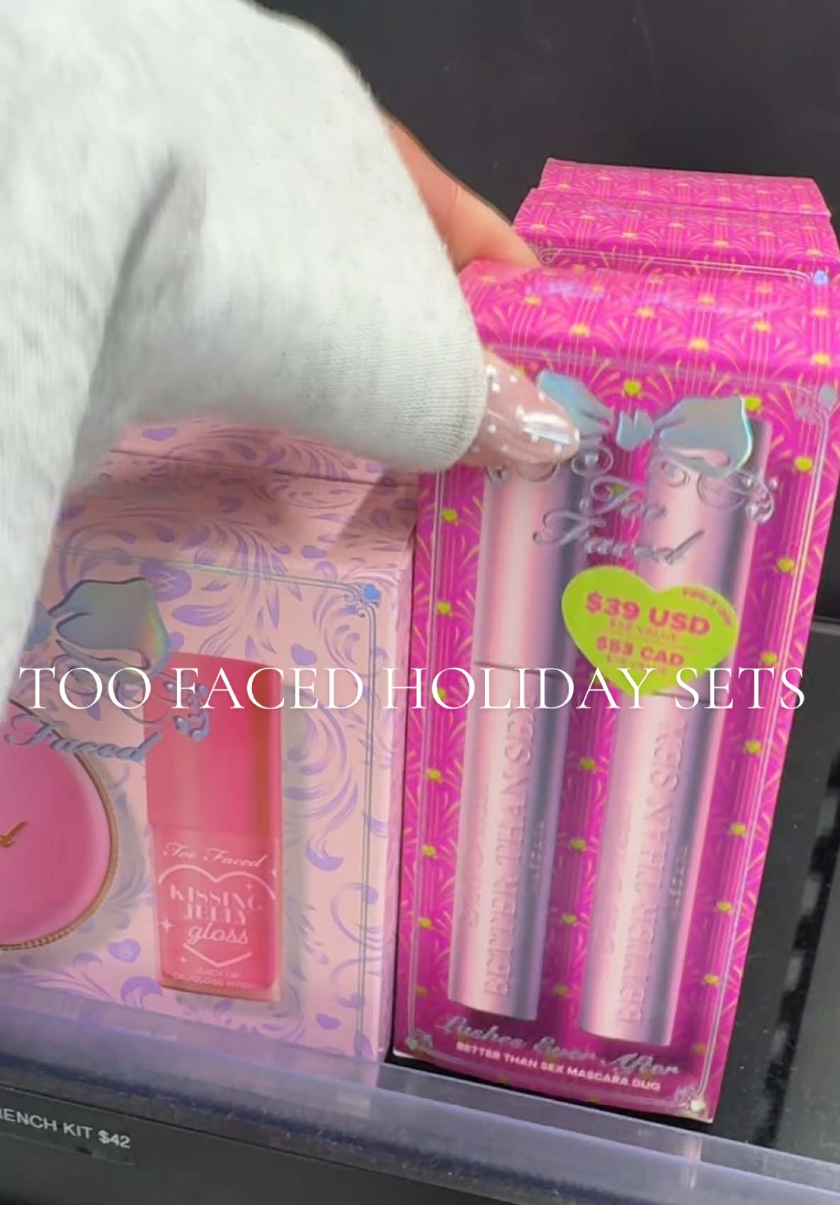 And they’re on SALE in TikTok shop!!  @Too Faced  #tiktokshopblackfriday #tiktokshopcybermonday #holidaygiftideas #makeupmusthaves #makeupgirls 