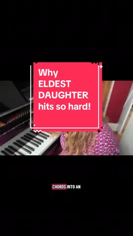The right hand doesn’t move. The left hand keeps changing. It’s the sound of every eldest daughter holding it together. It’s fun to over analyze chord theory! #eldestdaughter #musictok #taylorswift #songwriter #pianotutorial @Taylor Swift did you do this on purpose? 🙃🤯💯