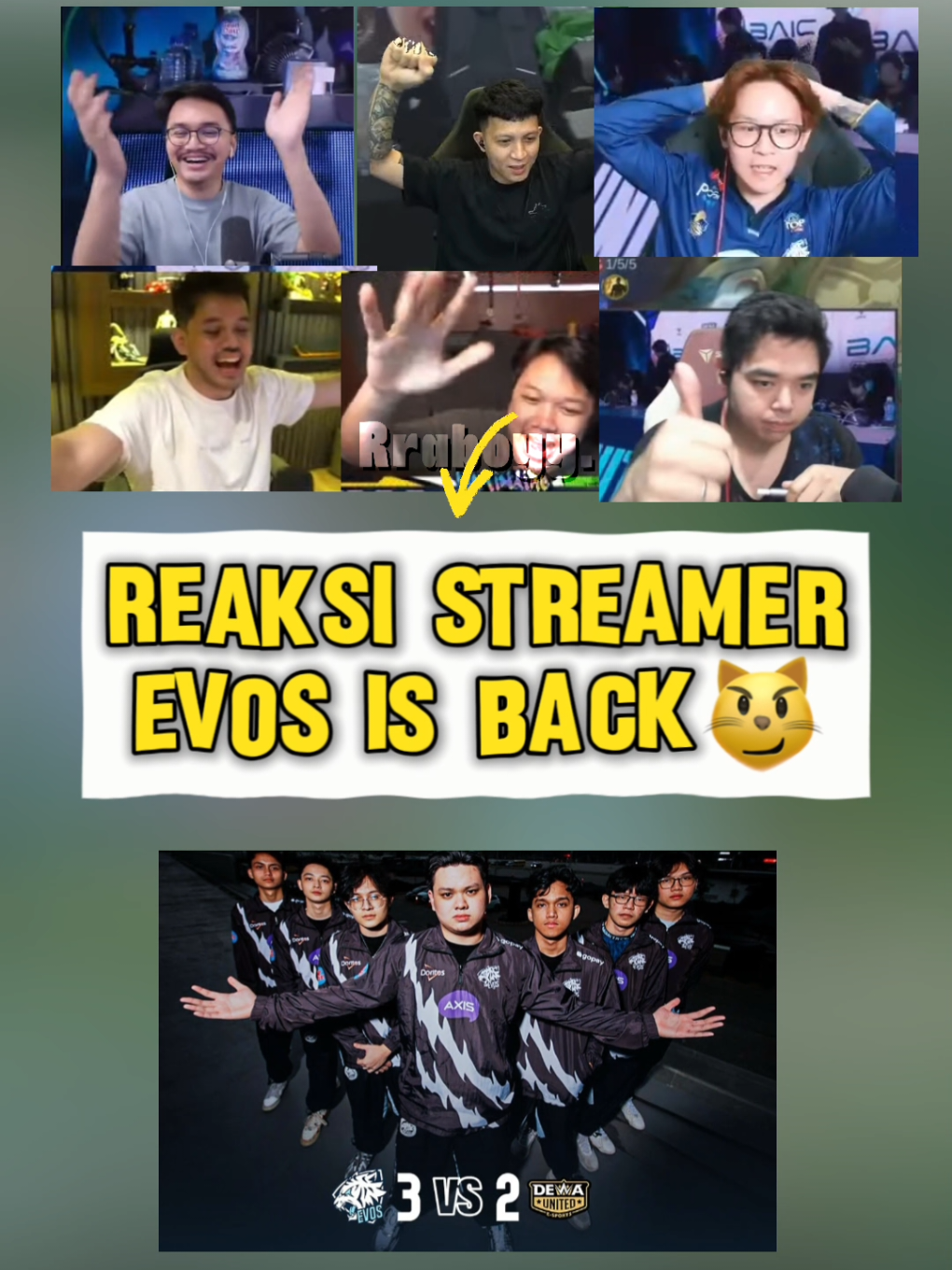 Reaksi Streamer EVOS is back di game 5☠️ EVOS vs DEWA GAME 5 #reaction #evosesports #MLBB9TH #MLBB #planofpublisher 