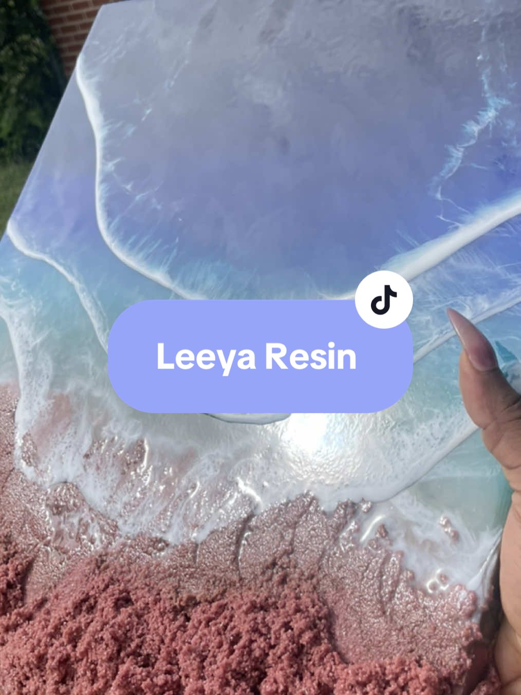 If you’ve ever wondered how I get that glass-smooth finish on my pieces . It’s all @Leeya Resin . 💎 I used it to seal Crimson Tide, inspired by Kaihalulu’s red sand beach in Hawaii. The clarity, depth, and shine make the colors glow like molten glass. 🌋 #LeeyaResin #ResinArtist #ResinArt #ResinPour