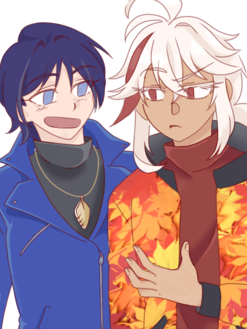 He's flirting.  Happy birthday, Kazuha 🎉  #kazuscara #scaramouche #wanderer #kazuha #kaedeharakazuha 