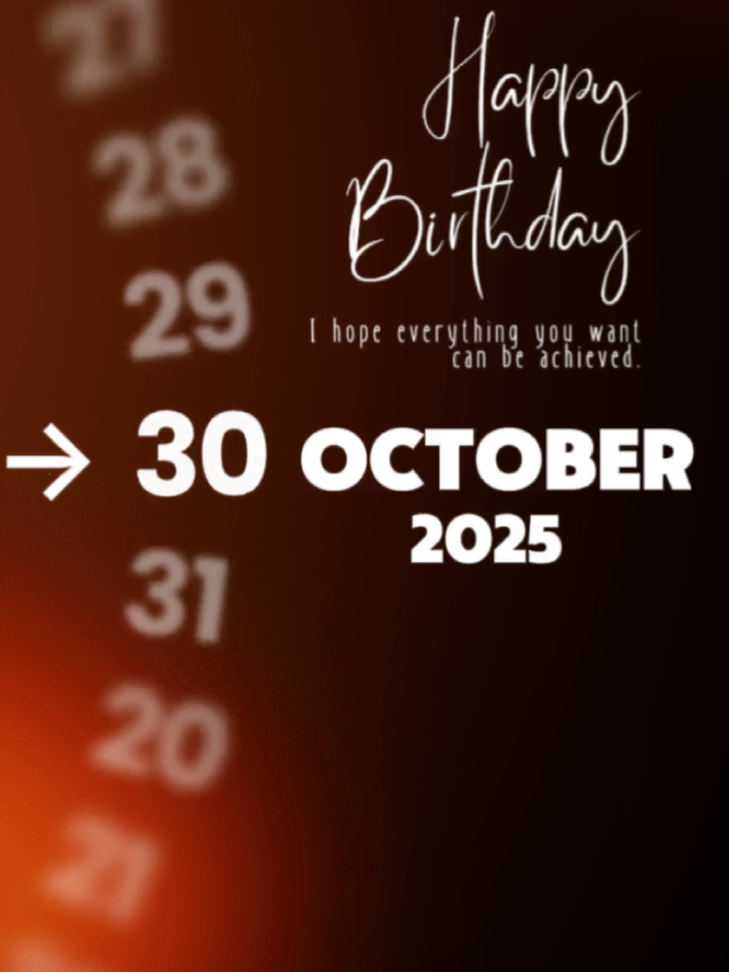 Happy birthday to me 🎂🎉🥰 [ October 30th ] #templatetiktok #happybirthday #birthday #happybirthdaytome #CapCut 