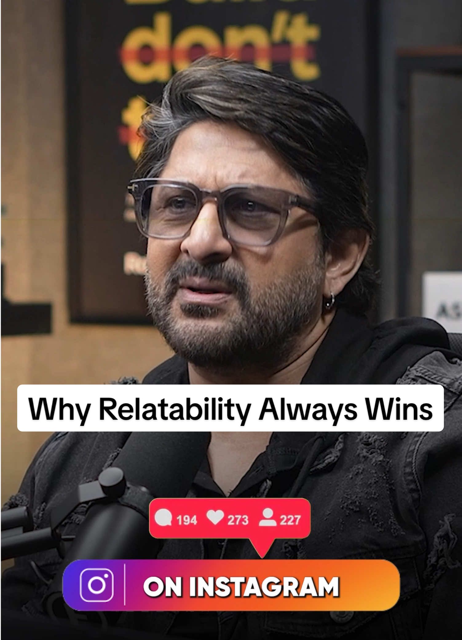 At the end of the day, people connect with vibes, not IQ points. Relatability > isolated intelligence. |ft. Raj Shamani and Arshad Warsi #rajshamani #bollywood #arshadwarsi #relateable #inteligenciaartificial 