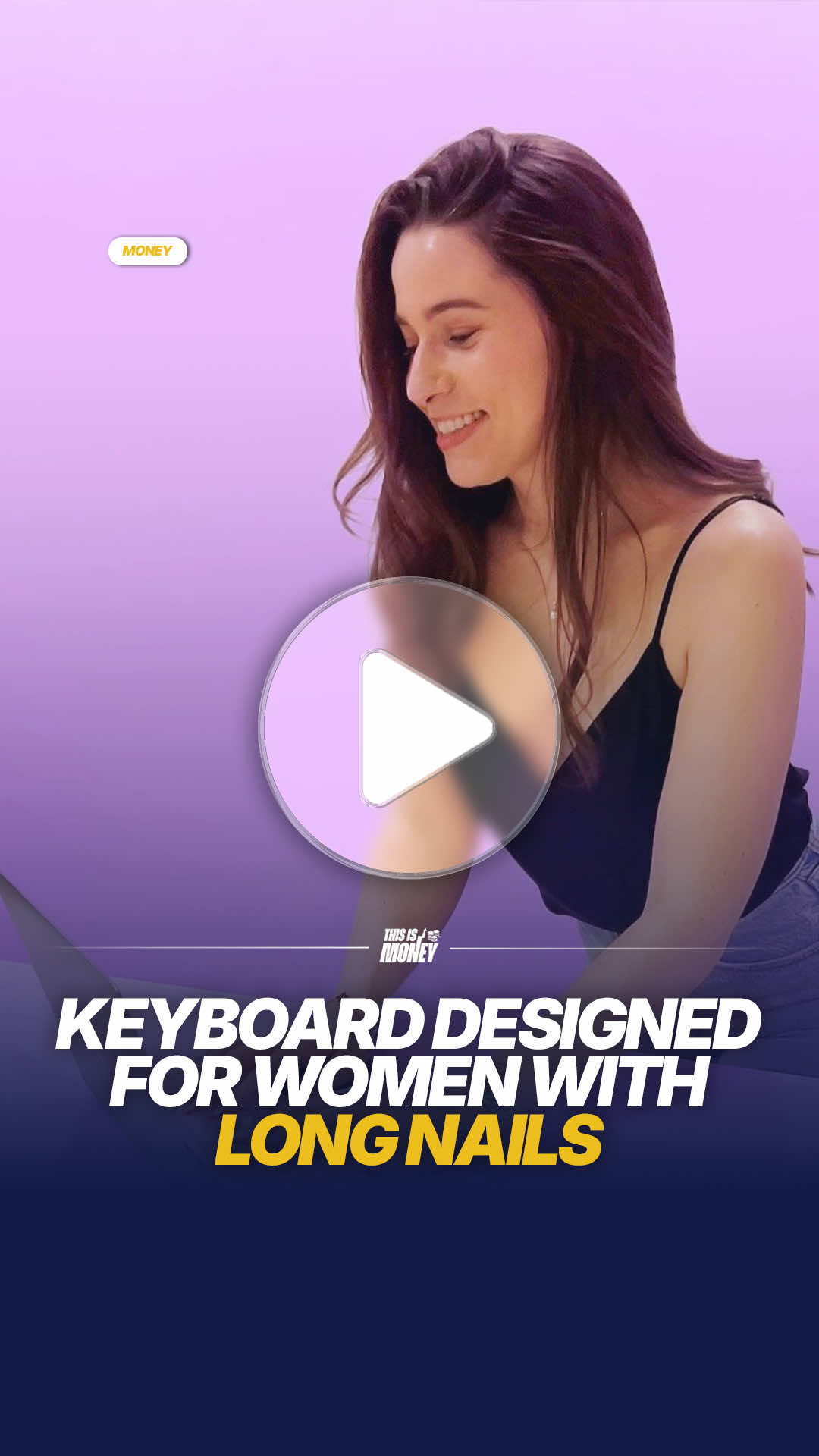 A new keyboard designed specifically for women with long nails has been going viral online 💅 Tippy Type’s can fit lots of different laptops and are priced at £34. #ThisIsMoney #Money #News #GirlHacks #Nails 