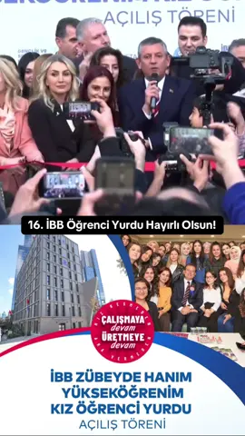 Özgür Özel, İBB Öğrenci Yurtlarının 16’ncısını Şişli Mecidiyeköy’de açtı. #chp #ekremimamoglu #ibb #ekremimamoğlu #özgürözel 