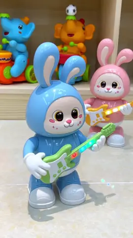 Cartoon Rabbit Guitarist Toy #funnytoys #christmastoys #childrentoy #toddlertoys #kidstoys 