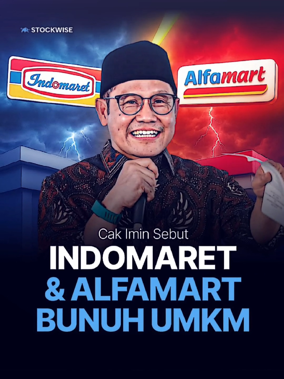 Menurut kalian gimana??  Menteri Pemberdayaan Masyarakat Muhaimin Iskandar atau Cak Imin bicara terkait upaya Pemerintah memajukan ekonomi desa. la menyebut upaya tersebut menghadapi tantangan dari para retail raksasa di desa. Kemudian, Cak Imin menyoroti keberadaan retail-retail raksasa di desa. la menyebut retail raksasa seperti Indomaret dan Alfamart membunuh ekonomi rakyat dan UMKM. 