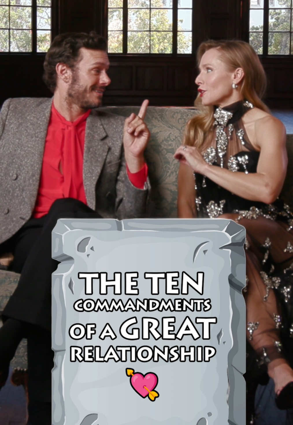 Thou shalt enjoy these nuggets of relationship wisdom bequeathed by #AdamBrody and #KristenBell.  Dive deep into the making of Season 2 of  #NobodyWantsThis at the link in bio.