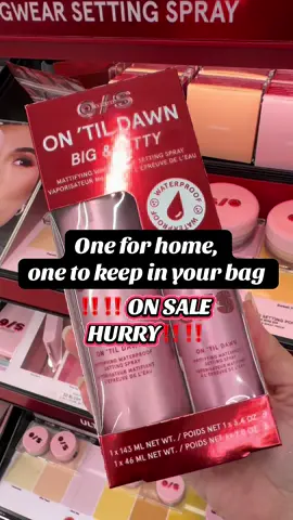 Don't Walk, RUN!!  grab yours before it's gone! @ONE SIZE BEAUTY  #onesizebeauty #onesizesettingspray #tiktokcreatorpicks #tiktokshop #settingspray ✨ 