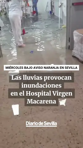 Las fuertes lluvias provocan inundaciones en el Hospital Virgen Macarena de Sevilla. Pese a las incidencias, la dirección del centro informa que la actividad asistencial, incluidas las intervenciones quirúrgicas, han podido mantenerse con normalidad. 🔗 Lee esta noticia completa en el link de la bio 📹 @SevillaCSIF #DiariodeSevilla #Sevilla #SevillaHoy #Temporal #AvisoNaranja #TemporalSevilla