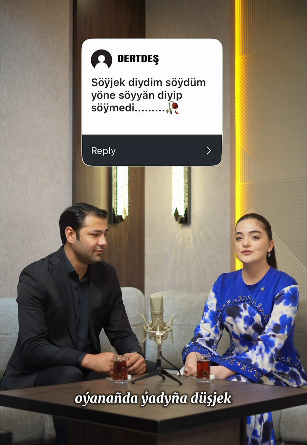 Mähriban agzalarymyz siz uçin täze “Dertdeş” atly gepleşigimizi hodürleýäris! Bu gepleşikde sizden gelen teswirlere jogap bereris. Göwnüñizden turar diýip umyt edýäris we sizden geljek teswirlere garaşýarys! @Hydyr Taymazow @AmanHummi @Safi_ Restaurant_Mr 