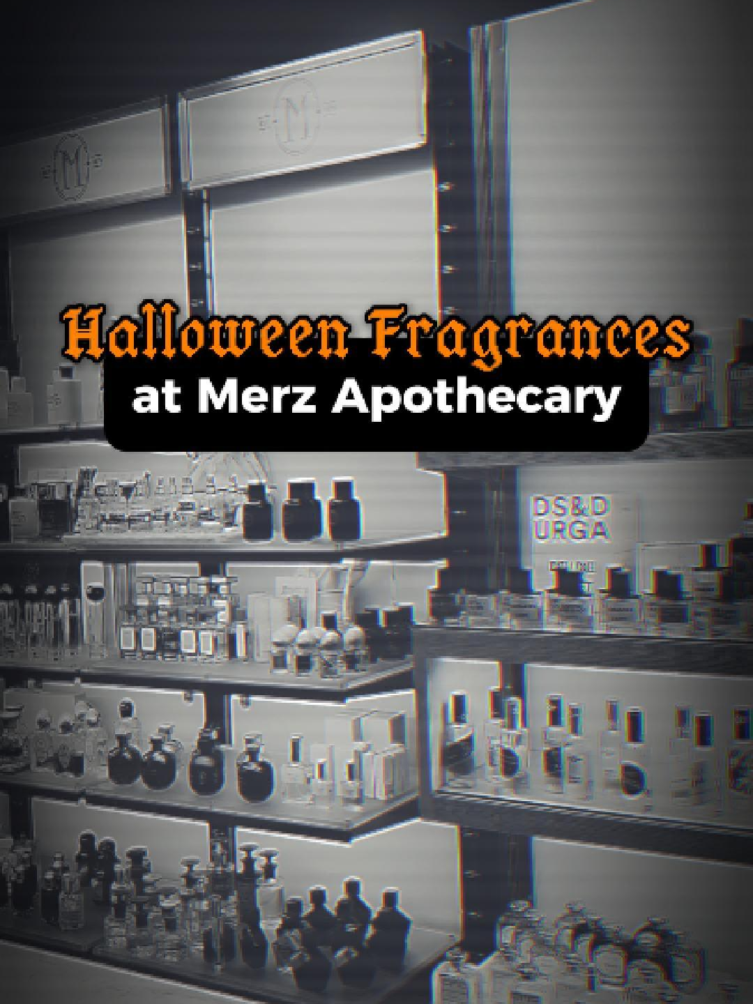 Our spookiest fragrances are here for the season. 🕯️⁠ ⁠ 🎃 Be Very Afraid by Pearfat — TV static, red champaca, and tarragon blur into something strange, sensual, and Cronenbergian.⁠ ✨ Blood Spider Orchids by Régime des Fleurs — cinnamon, smoked clove, and frankincense wrapped in warm tonka and blood cedar.⁠ 🐺 Well Dressed Werewolf by D.S. & Durga — cedar, violet, and jasmine over castoreum and ambergris, refined yet feral.⁠ 🏚️ The Abandoned Mansion by Imaginary Authors — cedar, oakmoss, and paperbacks with a trace of quince and pimento berry.⁠ 🐈‍⬛ Only a Witch Cat by Pearfat — shiso leaf, melon, and powdered makeup, anchored by the surreal eyeball accord, a scent as strange and dreamlike as the Japanese horror film Hausu.⁠ ⁠ Come by Merz Apothecary and find the scent that bewitches you. #merzapothecary #fragrancetok #perfumetok #spookytok #spookyszn @regimedesfleurs @therealdsanddurga @imaginaryauthors @pearfat.parfum