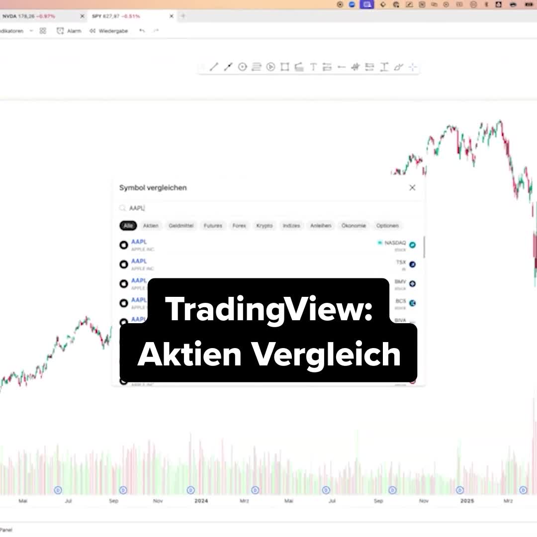Du hast gerade mit dem Trading gestartet? Dann schau dir jetzt mein detailliertes TradingView-Tutorial auf meinem YouTube-Kanal an, um einen ersten Durchblick zu bekommen! 🎓 Erhalte meine Strategie im kostenlosen Workshop 👉 Schreib mir 