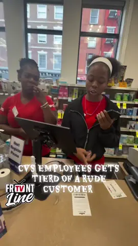 CVS employees had enough of a rude customer 😤 You can tell they been dealing with this all day. #FrontlineTV #CVS #RetailDrama #CustomerService #ViralMoment   